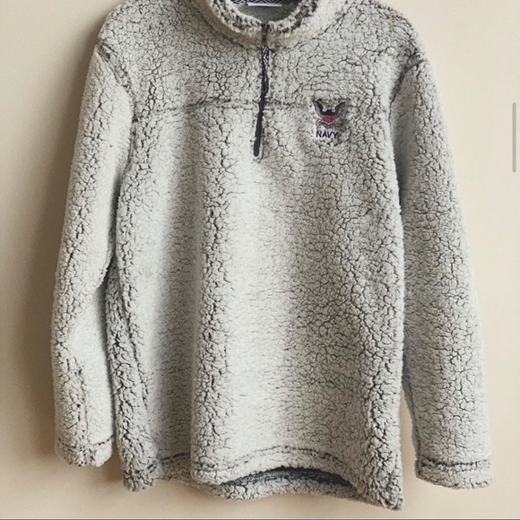 Vintage Navy Pullover Fleece Men’s XL - Picture 6 of 6